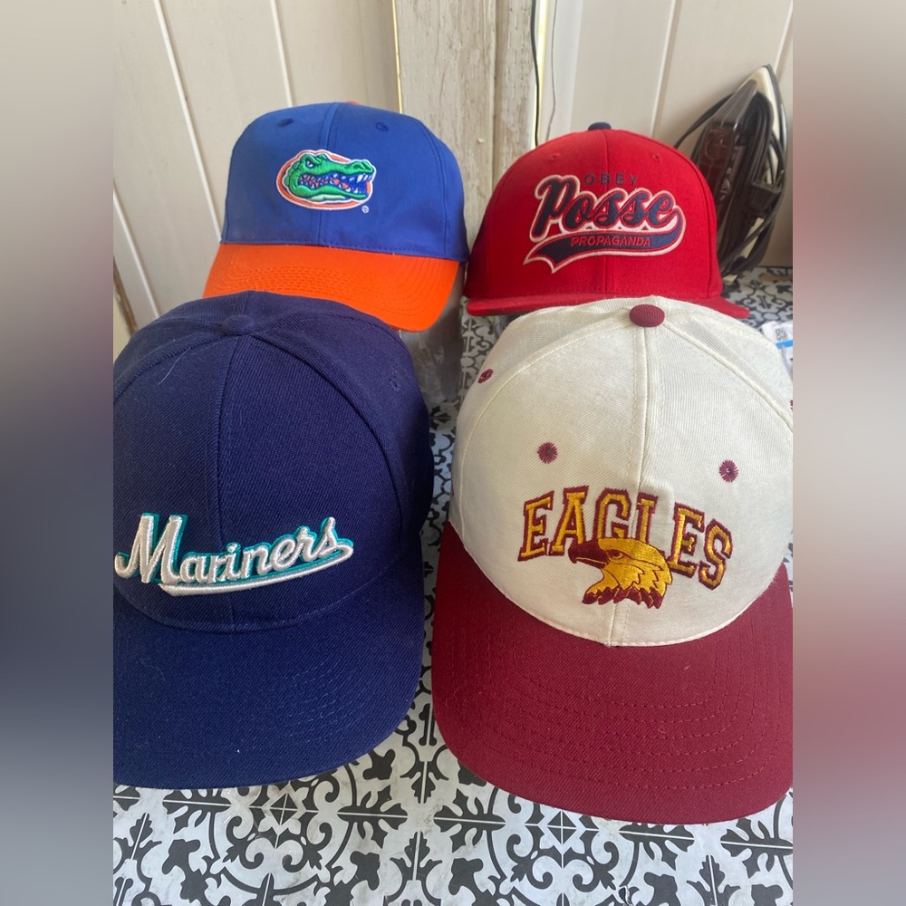Bundle of 4 vintage hats one size fits all